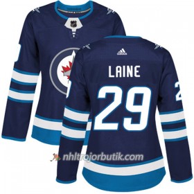 Dame Ishockey Winnipeg Jets Tröja Patrik Laine 29 Adidas 2017-2018 Marinblå Authentic